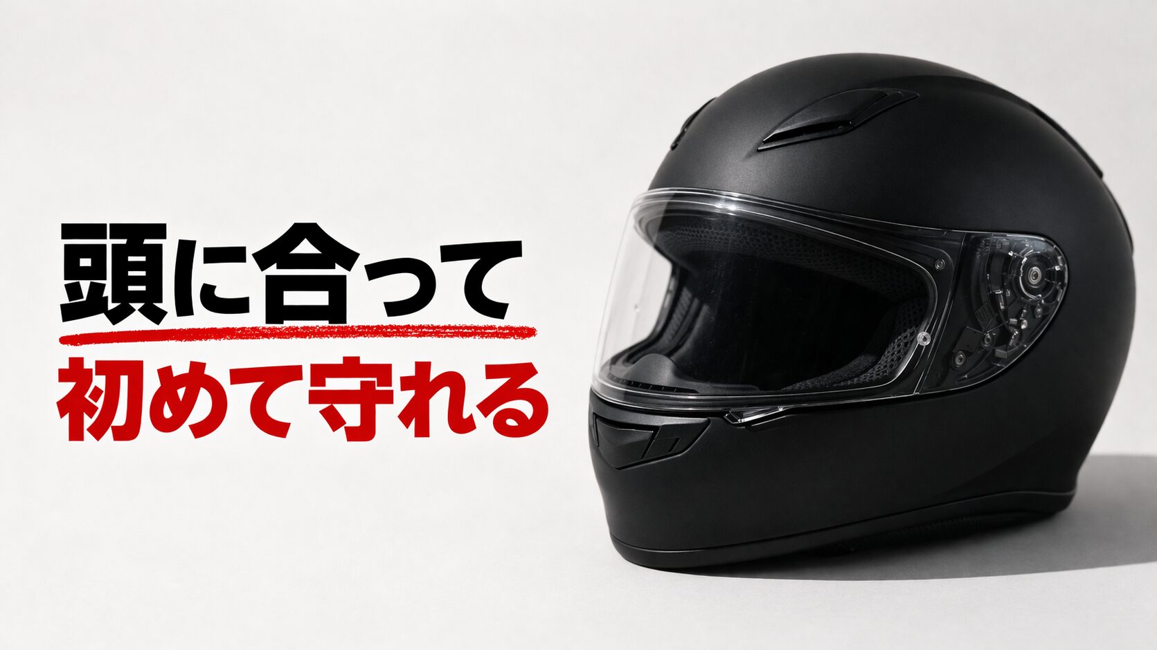 合わないヘルメットは危険